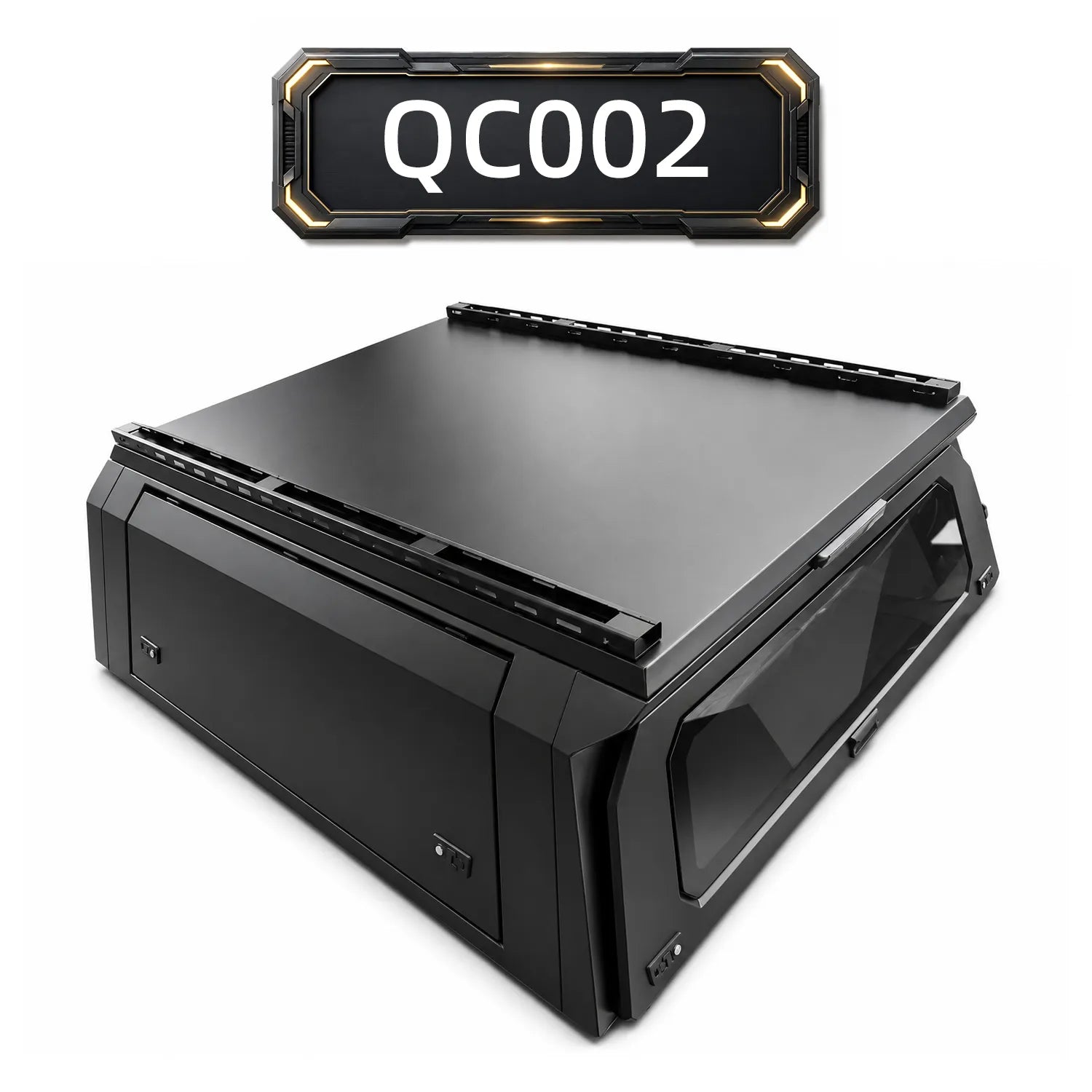 Front Rear Glass Solid Side Truck Cap QC002
