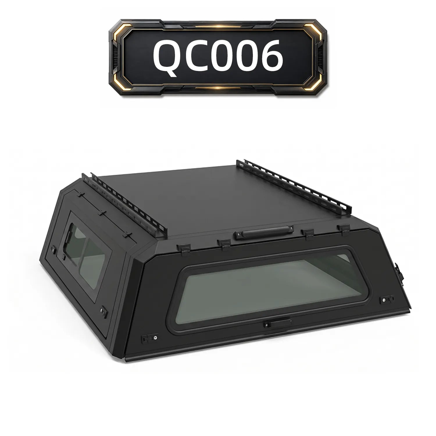 Sliding Side Glass Sun Protection Truck Cap QC006