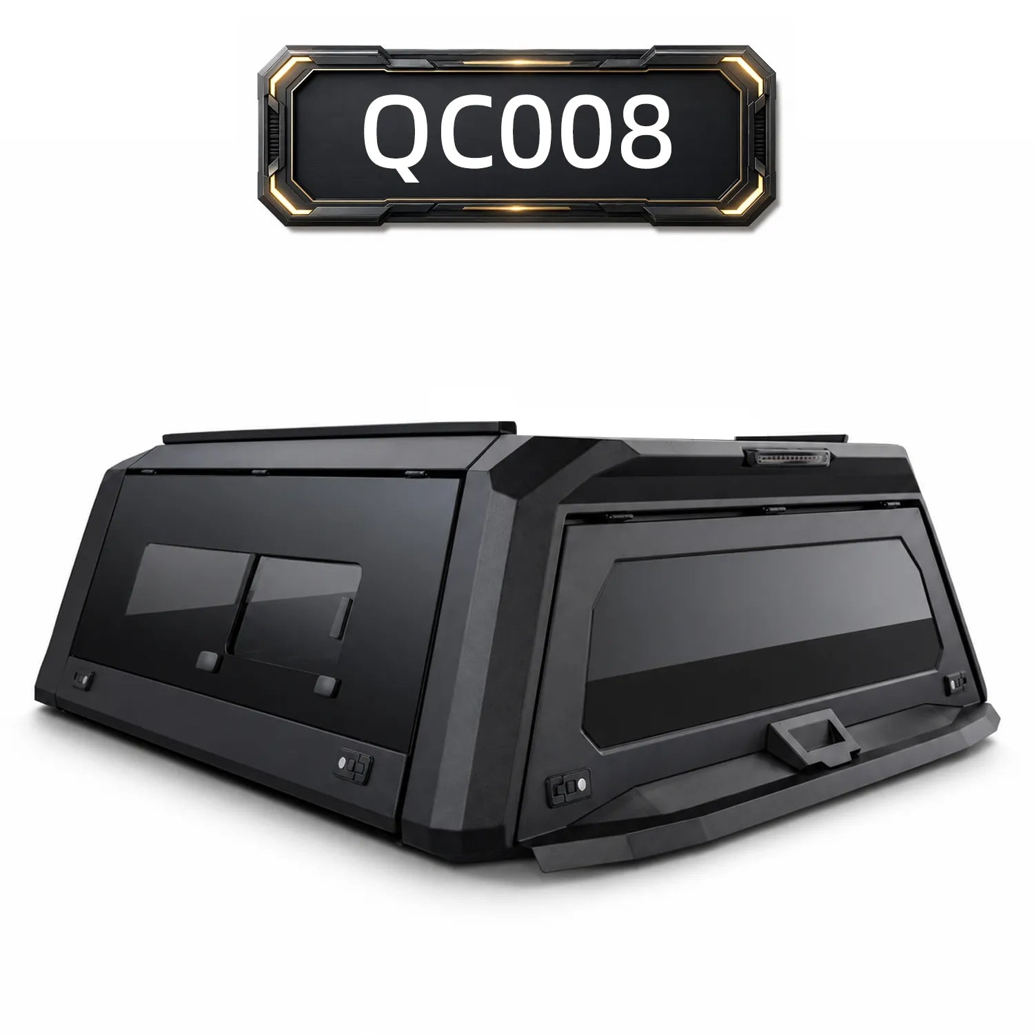 Dual Side Doors with Hydraulic Struts Pickup Truck Cap QC008