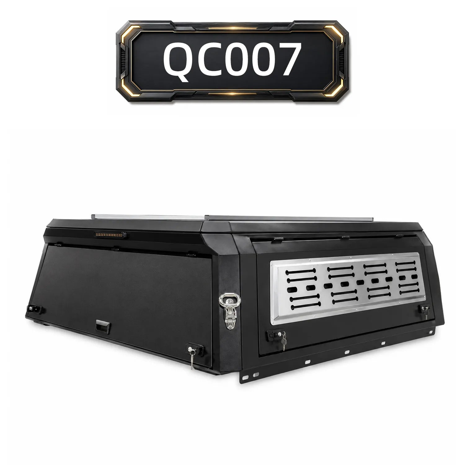 Dual Side Flip Door Heavy Duty Truck Cap QC007