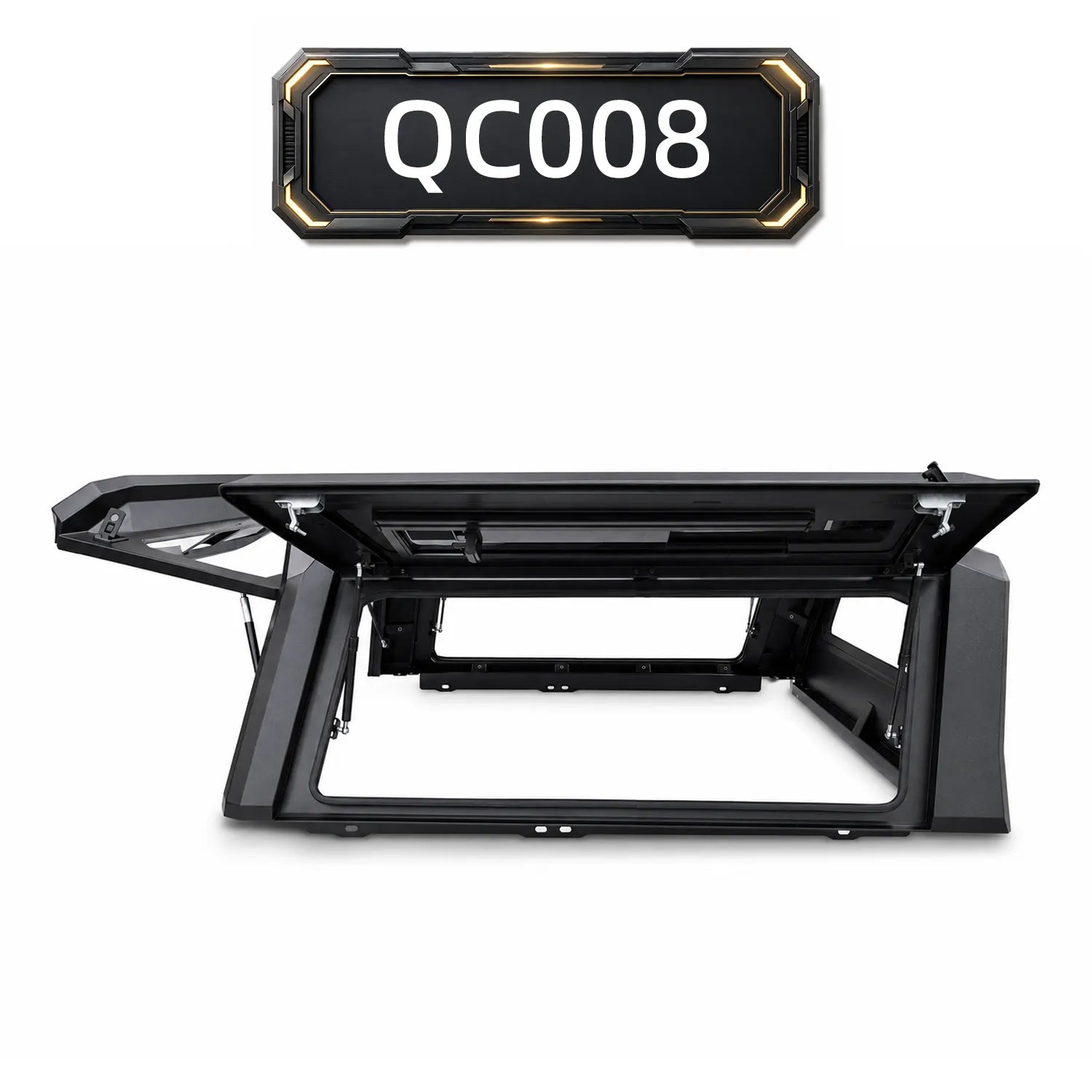Dual Side Doors with Hydraulic Struts Pickup Truck Cap QC008