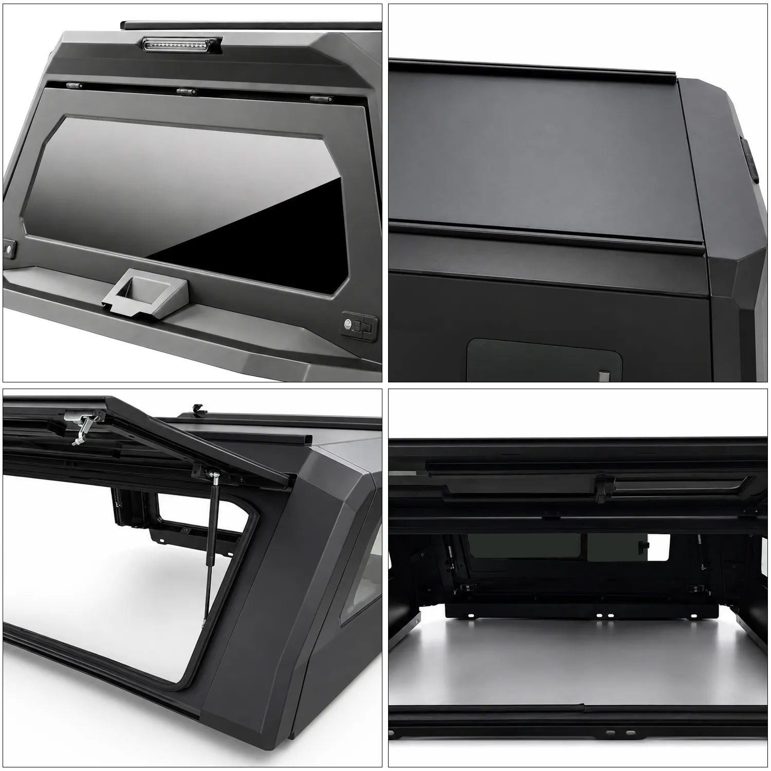 Dual Side Doors with Hydraulic Struts Pickup Truck Cap QC008