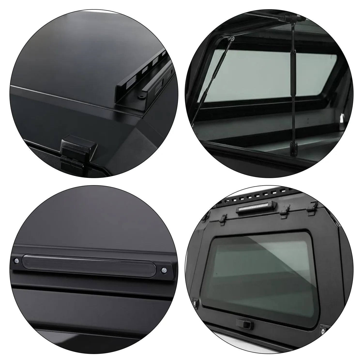 Full Tempered Glass Sun Shade Truck Cap QC005