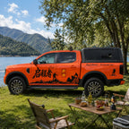 Dual Side Doors with Hydraulic Struts Pickup Truck Cap QC008